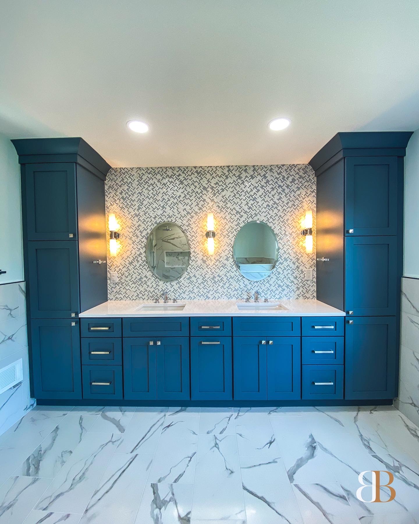 Contemporary bathroom remodel in Doylestown by B&B Associates Creations — photo 7
